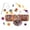 A, variant on Leeye Halloween Cat Tunnel with Toy Set Foldable, Collapsible Cat Tube with Feather Wand Balls Mice for Indoor Cats Kittens, Interactive Pet Play Kit