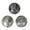 Grey, variant on Things2Die4 Things2die4 Set of 4 Blue and White Ceramic Decorative Orbs with Floral Design, 3.75 In