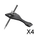 thumbnail image 1 of Colaxi 4xaluminium Courbe Arc Vue T Métal Arc Outil de Chasse Extérieur, 1 of 8