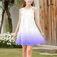 thumbnail image 4 of Ashirexll Girls Summer Dress, Girls Dresses Size 10-12, Children Fashion Casual Slip Dress Gradient Color Sleeveless Camisole Summer Dress, 4 of 7