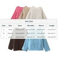 thumbnail image 2 of Royisotas Knitted Sweaters for Women Dressy Pullover Cardigan Crewneck Chunky Long Sleeve Womens Tops, 2 of 2