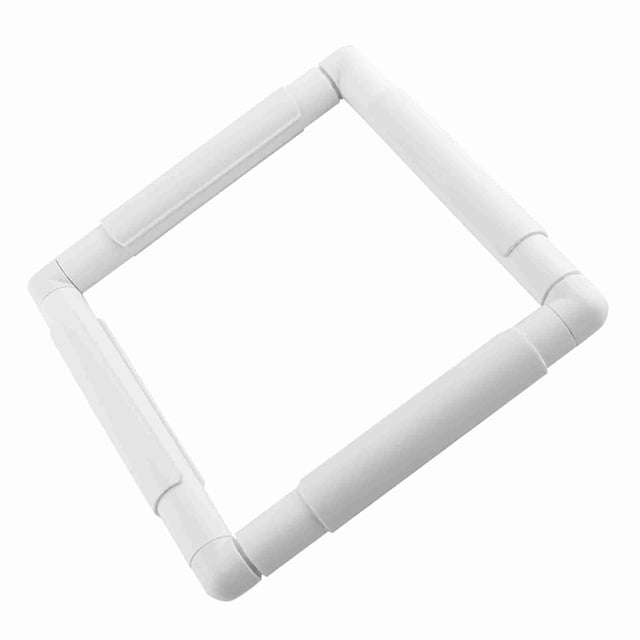 Square Rectangle Plastic Clip Frame, Clip Frame for EmbroideryStitch Quilting Needlepoint with Durable Polypropylene Mount and Clamps