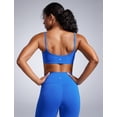 thumbnail image 2 of Sujetador deportivo CRZ YOGA Butterbreeze con cuello redondo para mujer, azul, 2 of 5