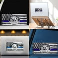 thumbnail image 1 of Flag Thin Blue Line Sticker Home Desktop Office Decoration Car Decoration Stickers 10pc, 1 of 6