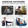 thumbnail image 6 of THERABAND Resistance Band Set, 5 ft, Advanced, Blue/Black, 2 Pack, Strength Training, 6 of 8