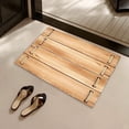 thumbnail image 4 of NWOKYZGH Wooden Door Bathroom Mat Super Absorbent Diatomaceous Earth Bath Mat Non-Slip Door Mat Quick Drying Bath Floor Mat for Shower Bathtub Kitchen Bathroom Rugs, 4 of 6
