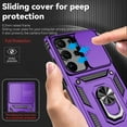 thumbnail image 6 of For Samsung Galaxy S24 Plus Case, Military Anti-Drop Hybrid Rugged Shockproof Kickstand Case with Ring Holder Magnetic Car Mount Slide Camera Lens Protect For Samsung Galaxy S24 Plus 6.6 inch,Purple, 6 of 8