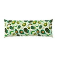 thumbnail image 2 of Lsque Green Avocado Body Pillow Case Cover,Ultra-Soft Microfiber Bed Pillow Cases 20x54 inches,Elegant Bedding,Breathable Durable Pillow Cover with Envelope Closure, 2 of 8