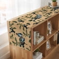 thumbnail image 6 of Table Runners 72 Inches Long Dress Scarves, Blueberry Spring Leaves Farmhouse Kitchen/Dining Table Runner, Coffee Tablerunners, Brown Botanical Branches 14x72 Inch, 6 of 9