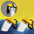thumbnail image 4 of Casco facial completo antivaho Macarena Visor ancho Casco de soldadura para pulido facial reutilizable profesional para hombre amarillo, 4 of 7