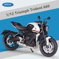 thumbnail image 2 of WELLY 1:12 2021 Triumph Trident 660 Alloy Racing Motorcycle Model Diecast Metal Street Motorcycle Model Simulation Kids Toy Gift, 2 of 6