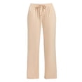 thumbnail image 5 of SERTG Kids Linen Wide Leg Pants Fall Winter Comfortable Breathable Casual Loose Waist Long Pants with Pockets for Children 4-14 Years(Beige#1,11 Years), 5 of 5