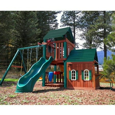Swing-n-Slide Summerville Playhouse Wood Complete Play Set