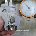 thumbnail image 3 of LINSION Pendants 925 Sterling Silver Jaw Openable Skull Dragon Mens Biker Punk Jewelry TA51, 3 of 7