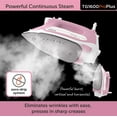thumbnail image 6 of Oliso TG1600 Pro Plus 1800 Watt SmartIron with Auto Lift - for Clothes, Sewing, Quilting and Crafting Ironing | Diamond Ceramic-Flow Soleplate Steam Iron, Pink, 6 of 8