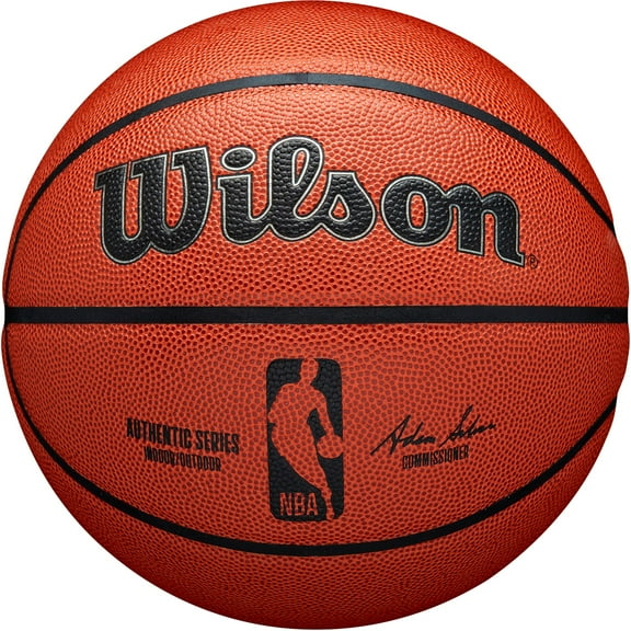 Wilson NBA Authentic Indoor/Outdoor Basketball, Brown, 29.5 in.