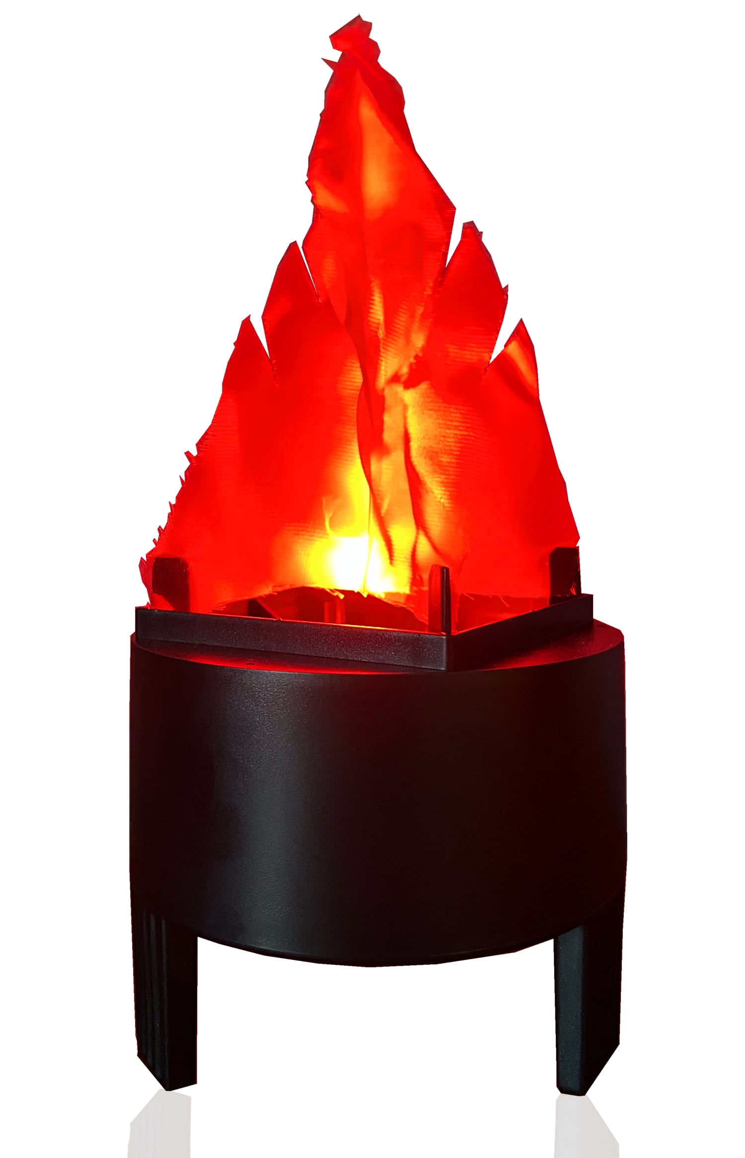 LED 3D Artificial Flame Lamp Mini Fake Fire Light Stage Effect Silk