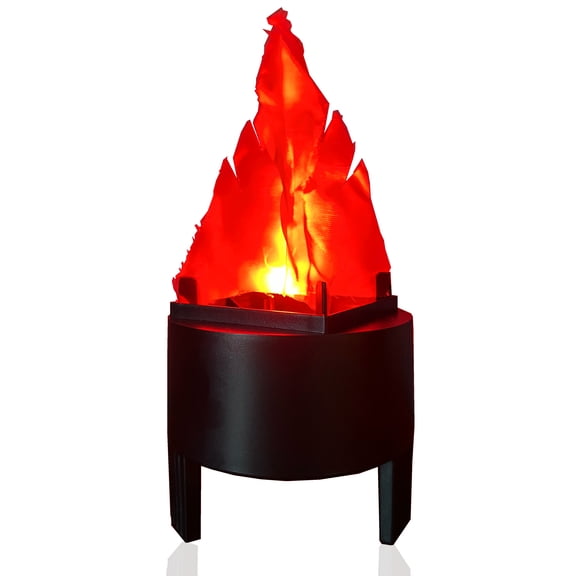LIZICITI Fire Flame ABS Plastic and Fabric LED 3D Artificial Flame Lamp
