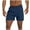 Navy, variant on Summer Men Shorts Elastic Waist Solid Color Moisture-Wicking Straight Leg Cargo Shorts With Pocket Beach Fashion Outdoor Sport Athletic Gym Shorts Sweatpants S-XL