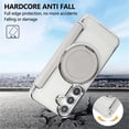thumbnail image 4 of For Samsung Galaxy S25 5G / S24 5G Wallet Cell Cover, RFID Blocking, PU Leather,Compatible With MagSafe , With Flip Card Holder, Ultra Thin Electroplated Rotating Bracket Magneti Protective Cover, 4 of 6