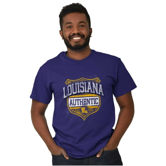 Louisiana LA Student Pride Gameday Men's Graphic T Shirt Tees Brisco Brands X