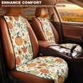 thumbnail image 3 of Chririnla Non-Slip Car Seat Covers for Sedans, Polyester with Buckle Car Front Seat Covers, Pumpkin Pattern, 3 of 7