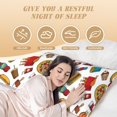 thumbnail image 2 of Yiaed Body Pillow Cover, Ultra Soft Microfiber Pillowcases, Breathable Long Pillow Case, Envelope Closure-Hot Dog Pizza (20x54 inch)（Pillow core not included）, 2 of 5