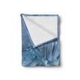 thumbnail image 2 of Blue Soft Flannel Fleece Blanket, Marble Cave General Carrera Lake in Chile Natural Wonders Rocks Azure Water, Cozy Plush for Indoor and Outdoor Use, 70" x 90", Blue Purplegrey White, by Ambesonne, 2 of 5