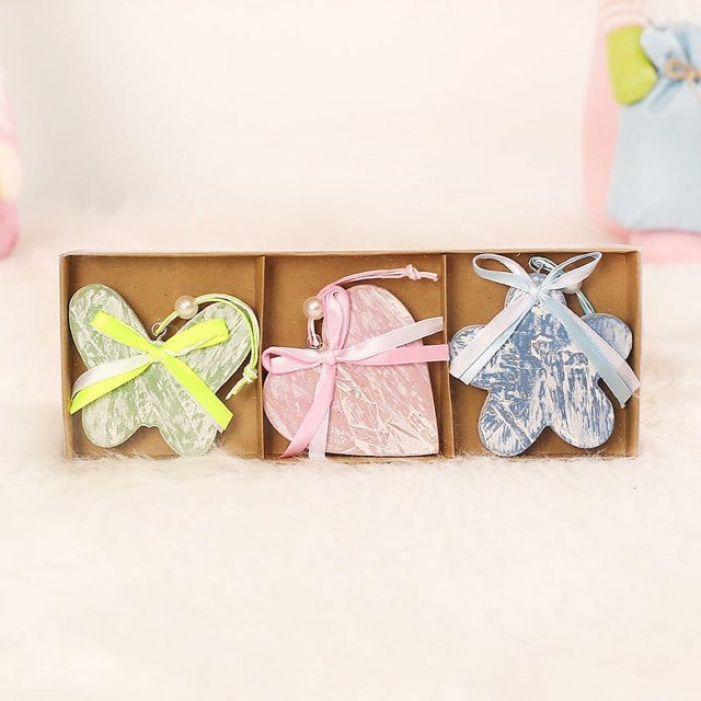 Xihbxyly Adornos de Pascua de Madera, Recortes de Conejito Pintados a Mano, Adornos Colgantes para El Árbol, Artesanía de Alta Calidad, Decoración Multiusos para El Hogar, Celebración Del Día de Pasc