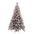 thumbnail image 3 of 7.9FT Pre-Lit Christmas Tree, JOGZMZ Artificial Holiday Christmas Pine Tree 1,200 Branch Tips, with Bows, Christmas Balls, Hanging Ornaments, LED String Light, Easy Assembly, Metal Base, 3 of 8