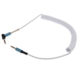 thumbnail image 1 of Xuanheng 3.5mm AUX Plug To Plug Cable, 90 Degrees Perpendicular To Straight Plug - Select white, 1 of 1
