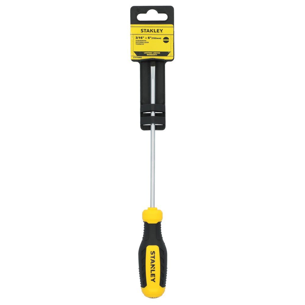 Stanley 3/16 Inch X 6 Inch Slotted Screwdriver