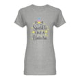 thumbnail image 2 of Sparkle Like A Unicorn Quote Shaped T-Shirt Women -Image by Shutterstock, Female XX-Large, 2 of 4