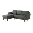thumbnail image 4 of Lifestyle Solutions Jareth Sofa Chaise Sectional in Heather Gray Woven Fabric, 4 of 5