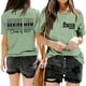 thumbnail image 2 of Camiseta de graduación para madres mayores - Promoción de 2025, poliéster-algodón, tallas S-XXL, manga corta, estampado divertido, 2 of 3