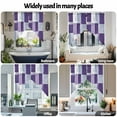 thumbnail image 6 of Abstract Gray Swag Curtain Valance for Windows, Purple Gradient Graffiti Color Block Modern Art Window Treatments Short Swag Topper for Kitchen Windows Bathroom Bedroom, 28"x36", 6 of 8
