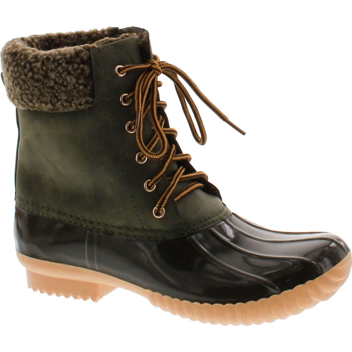 side zip duck boots