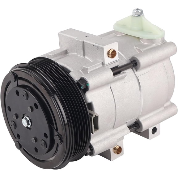 Air Conditioning A/C Compressor with Clutch A/C Compressor Replacement for CO 101510C Fit for F-ord F-150 1997-2006/Heritage 2004 4.2L V6,Replace# 58151 4L3Z19703AA