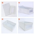 thumbnail image 3 of Unique Bargains Fabric Storage Cube Storage Bin Storage Basket Light Grey 16.2*9.5*6.7in, 3 of 7