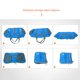 thumbnail image 4 of Bolsa De Viaje Plegable Bolsa de fitness impermeable correa de hombro ajustable bolsa de viaje plegable (azul cielo), 4 of 9