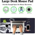 thumbnail image 2 of Game Mat Black Gaming Mouse Pad Extra Large Mouse Pads Computer Desk Accessories for Men Computer Mats Mousepad XXL Non-Slip Rubber Base 35.4 X 15.7 for Game Office, Octopus, 2 of 6