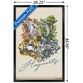 thumbnail image 3 of Trends International The Wizarding World: Harry Potter - Flower House Crest Wall Poster 24.25" x 35.75" x .75" Black Framed Version, 3 of 5