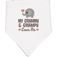 thumbnail image 2 of Inktastic My Grammy and Grampy Love Me Baby Bandana Bib, 2 of 4