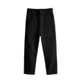 thumbnail image 2 of SGFCWSX Girls Pants Straight Leg Elastic Waist with Pockets Casual Daily Trousers for Kids Black Size 12 Years, 2 of 9
