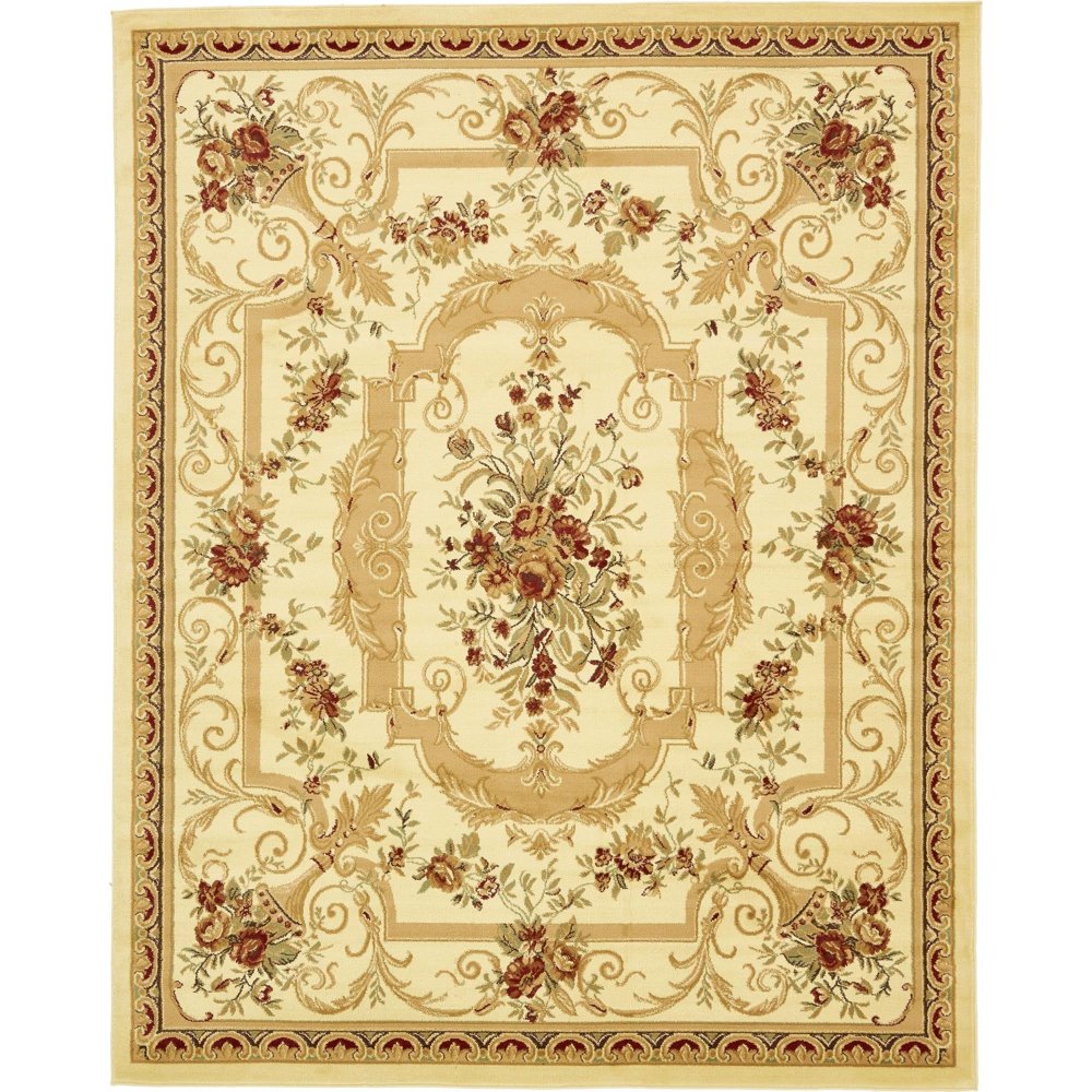Unique Loom Versailles Vintage Floral Traditional Area Rugs, Beige