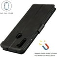 thumbnail image 3 of Wallet Case for Samsung Galaxy A11 with Card Holder Slots,Kickstand Phone Cover Premium Leather Magnetic Closure Slim Flip Shockproof Wrist Strap Case for Samsung Galaxy A11 6.4",Black, 3 of 14