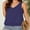 Navy blue, variant on Women Summer V Neck Tank Top Loose Fit Flowy Sleeveless Shirt