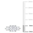 thumbnail image 2 of Everly Women's Created Moissanite Sterling Silver Engagement Ring, 2 of 8