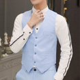 thumbnail image 4 of TOTYC  Men's Trendy Bottons Formal Business Slim Fit Dress Vest Suit Tuxedo Waistcoats, 4 of 24