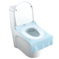 thumbnail image 1 of Paquete de 28 fundas desechables para asiento de inodoro, impermeables, 16.0 x 24.0 in, extragrandes, envueltas individualmente, protectores de asiento de inodoro, accesorios de viaje para adulto, 1 of 3